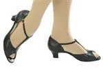 1.5" Lillian -- Latin Sandal -- Black Strong Step ergonomic