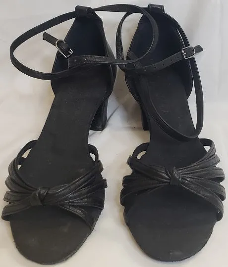 Foam Base Dream Path 2" Shauna -- Block Heel Latin Sandal -- Black