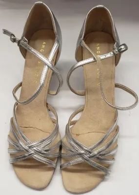 2" Susie -- Women's Latin Ballroom Sandal -- Silver Quick Flow