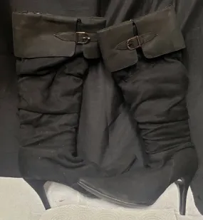 3.5" Donata -- Women's Dress Boot -- Black Suedine Trust Walk