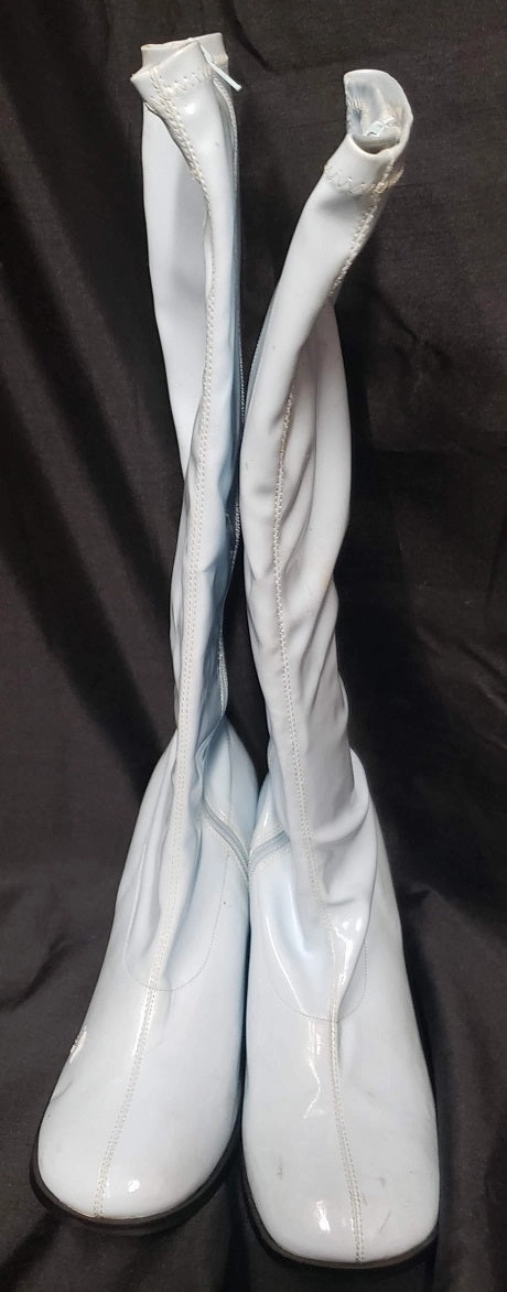 Mark Edge 3" Gogo -- Women's Dress Boot -- Light Blue Patent