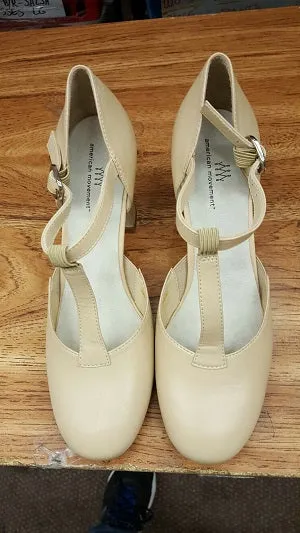 Trend Glow 3" Julie -- T-Strap Ballroom Shoe -- Tan