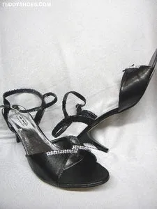 3" Myrna -- Rhinestone Sandal -- Black Icon Edge Lightweight