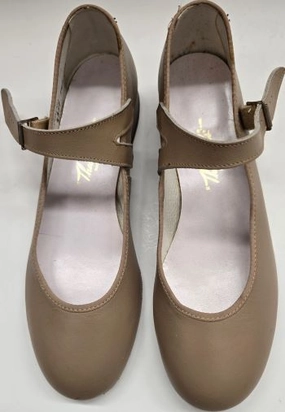 .75" Jeremie -- Flat Heel Ballroom Shoe -- Tan All Weather Comfort