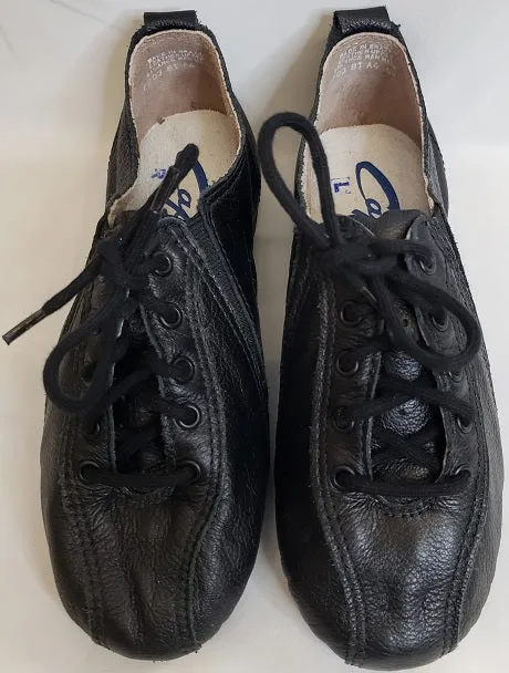 Ice Guard Club Night Abigail -- Full Sole Jazz Shoe, Suede Sole -- Black