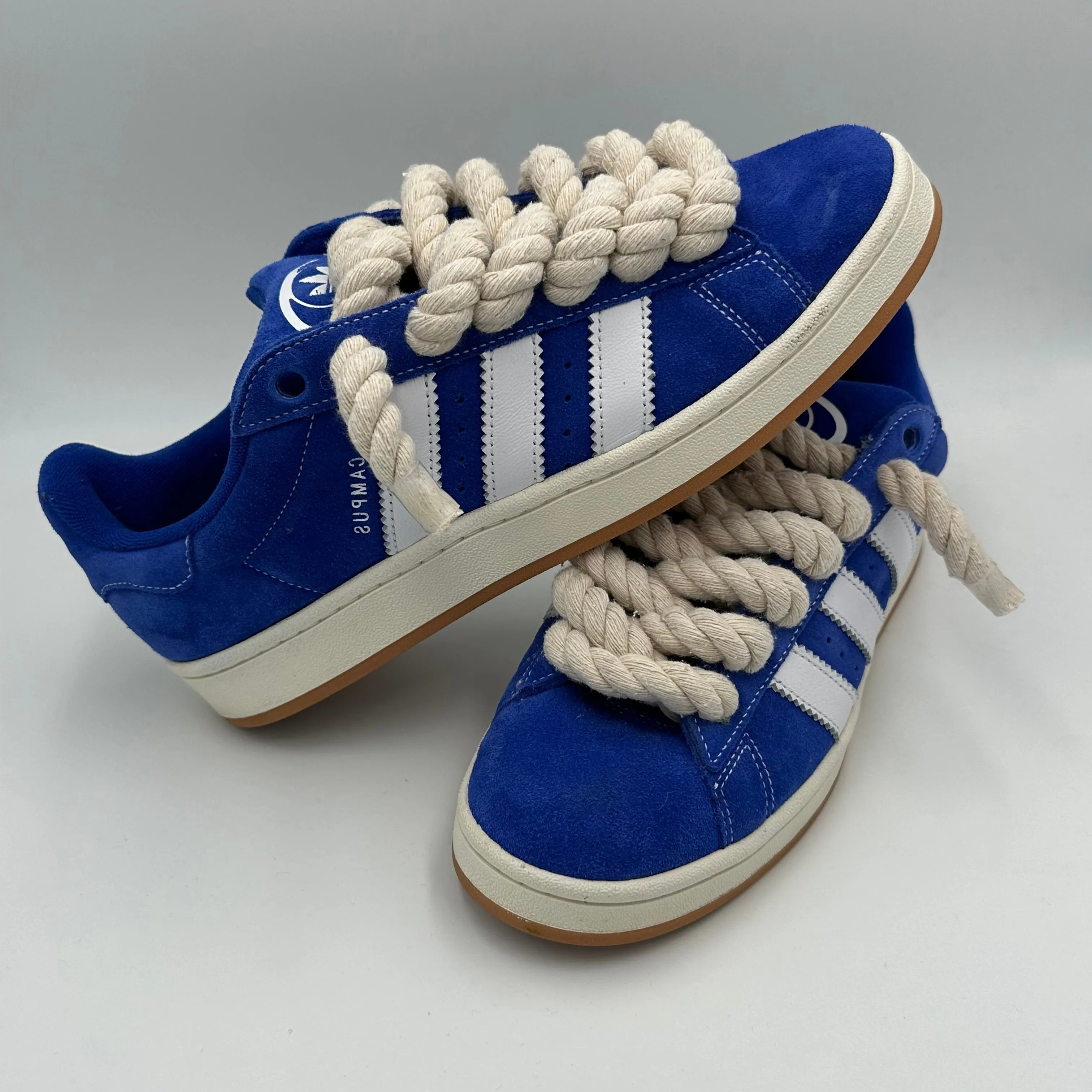 Dock Easy Adidas Campus 00s Blue Rope Laces??Cream