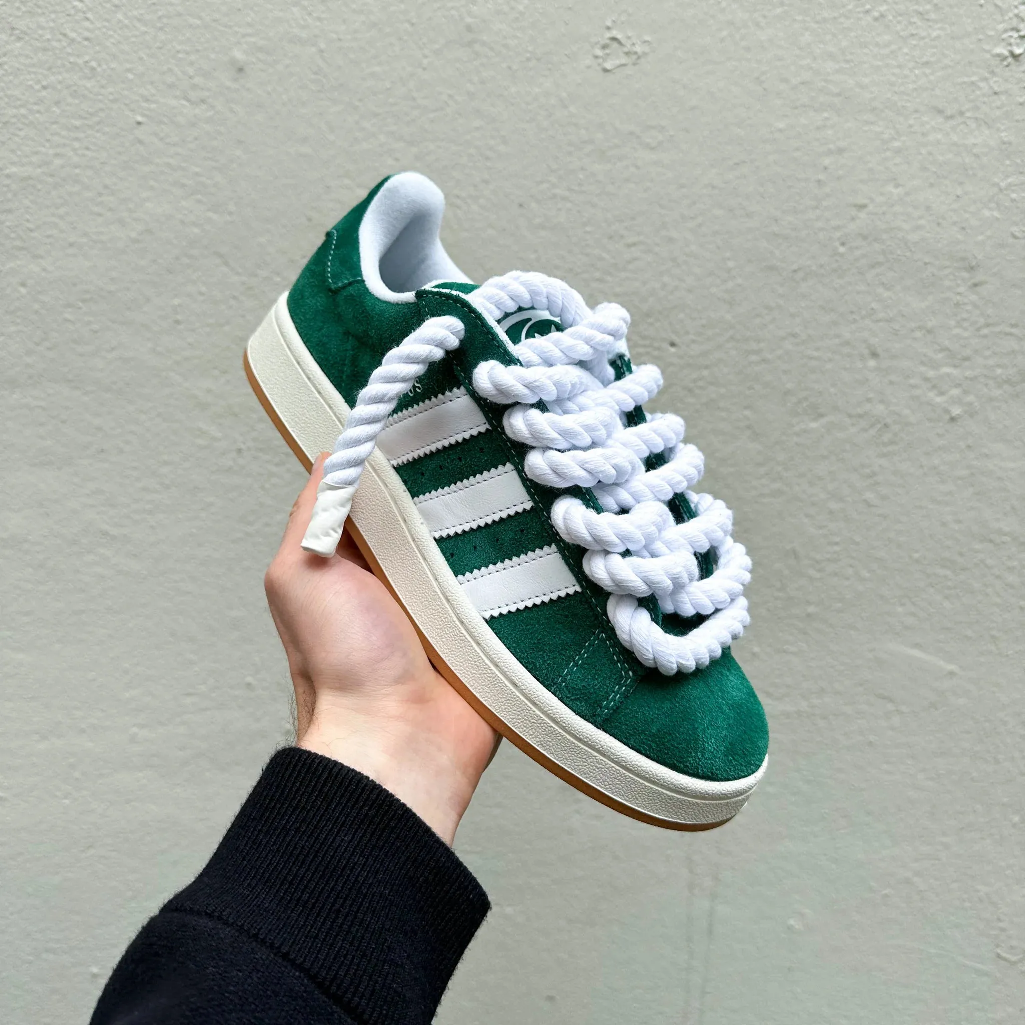Adidas Campus 00s Green "Rope Laces" White Heat Free