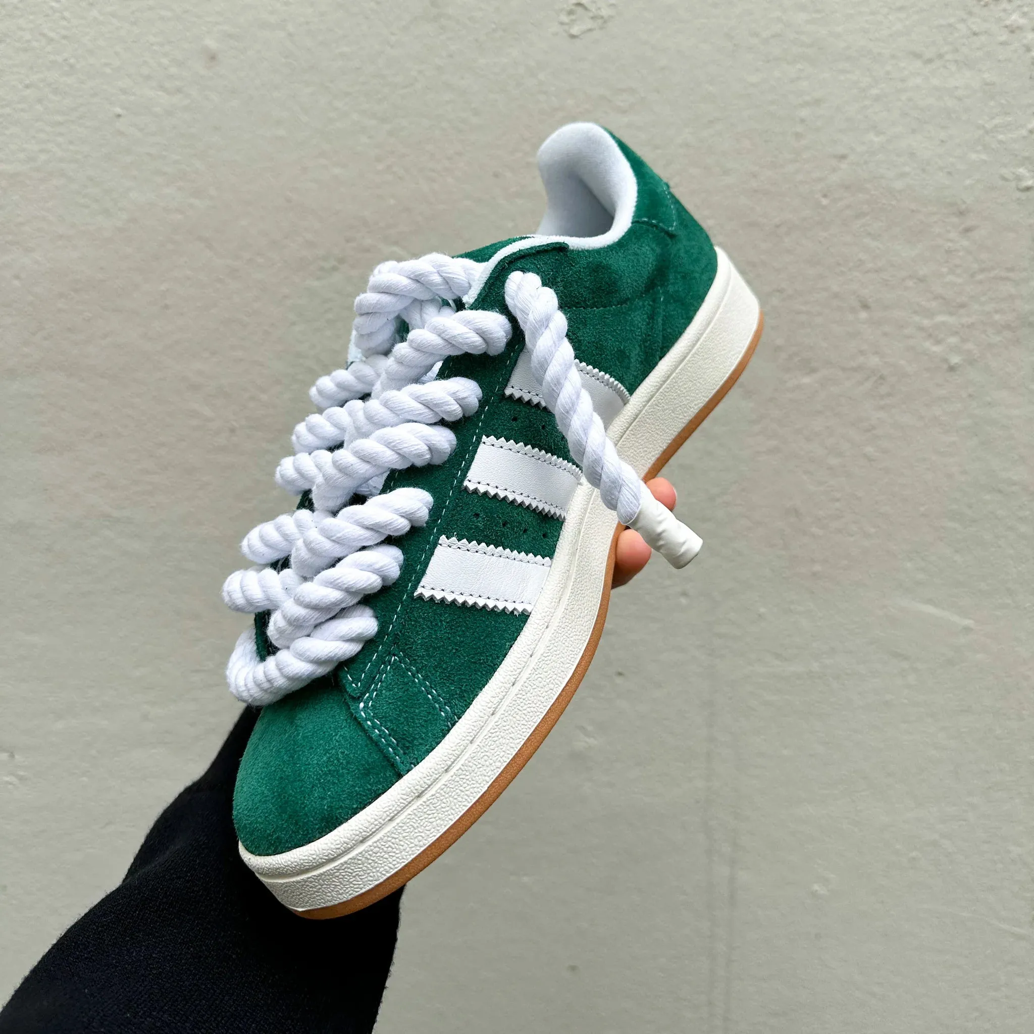 Stable Adidas Campus 00s Green "Rope Laces" White