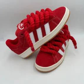 Adidas Campus 00s Red "Rope Laces" Red Strong Step