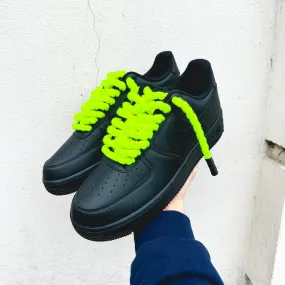 Nike Air Force 1 ??Rope Laces Neon Green (Glow in the Dark)" Body Align Video Look