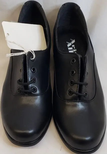 1.25" Kirsten -- Leather Sole Oxford -- Black Clean Step Comfort Flex
