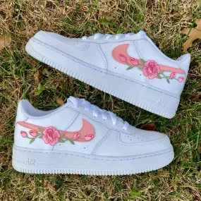 night walk Sky Blue Air Force 1 Custom Low Two Tone Light Petal Pink Rose Men Women Kids All Sizes AF1 Sneakers