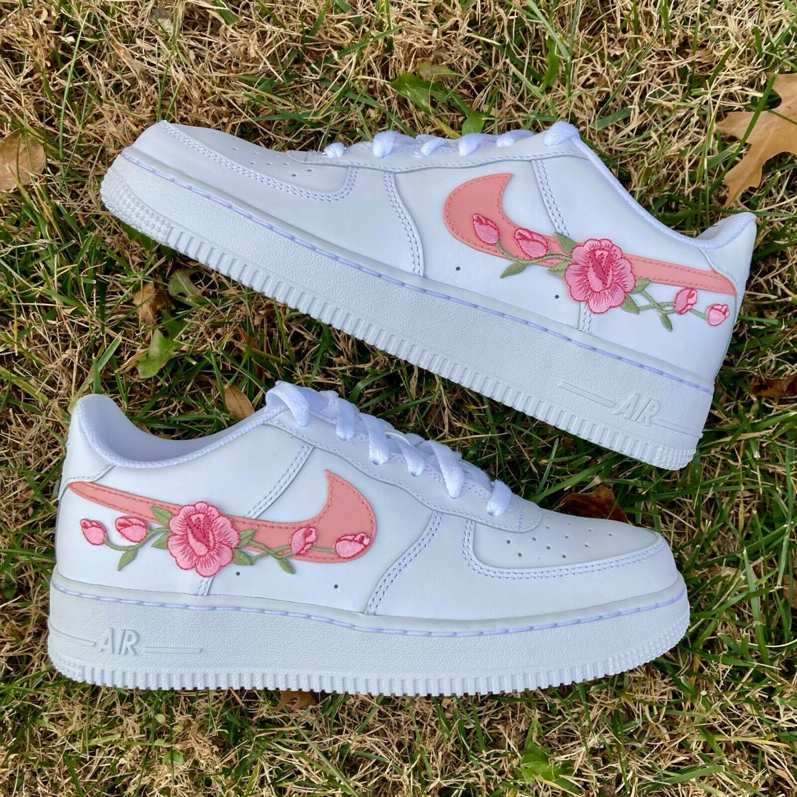 night walk Sky Blue Air Force 1 Custom Low Two Tone Light Petal Pink Rose Men Women Kids All Sizes AF1 Sneakers