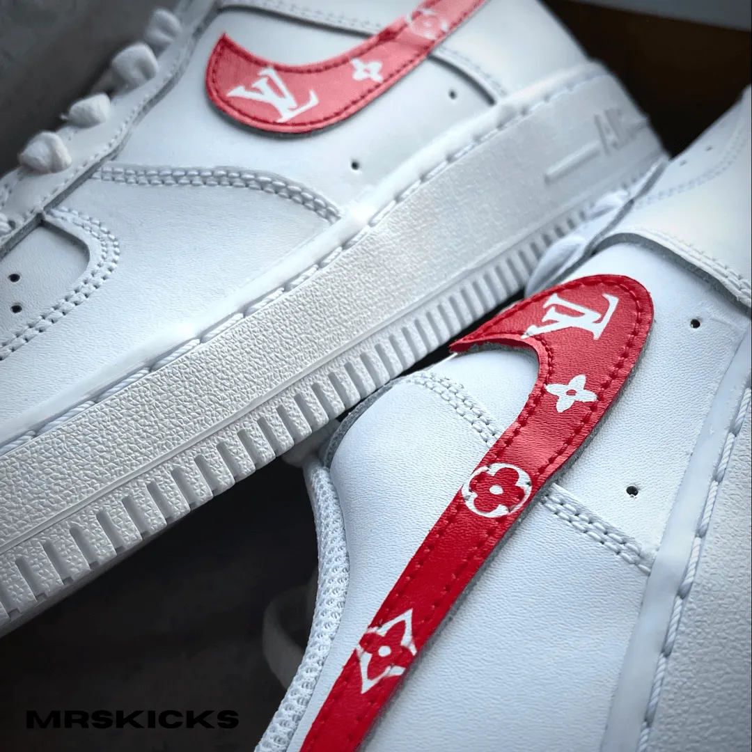 Play Hard Custom Red Lv Airforce 1