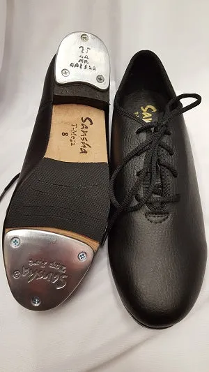 Tech Knit Alden -- Leather Tap Shoe Oxford -- Black