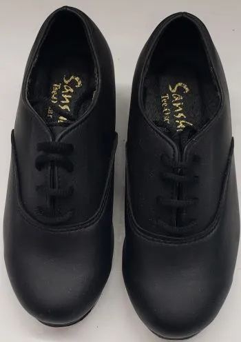 Secure fit Leg Slim Crockett -- Boy's Tap Oxford -- Black