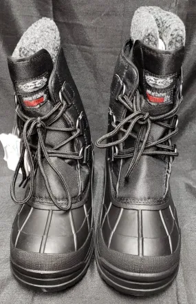 Strap Joshua -- Men's 8" Waterproof Lace-up Boot -- Black