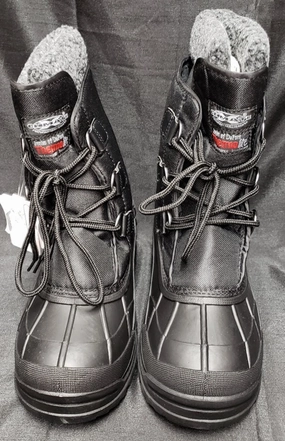 Strap Joshua -- Men's 8" Waterproof Lace-up Boot -- Black