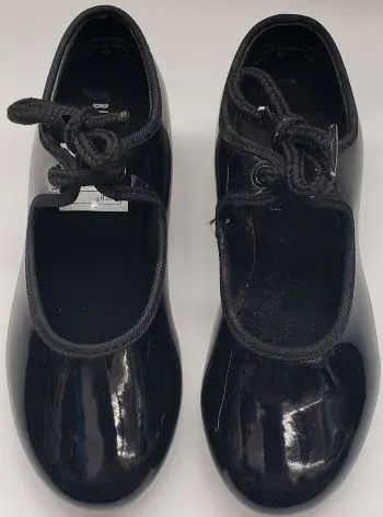Annie Tyette Jr. -- Children's Tap Shoe -- Black Patent Foot Ease