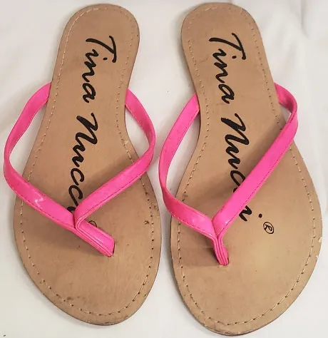 Bronze Pop Ilana -- Women's Thong Flat Mule