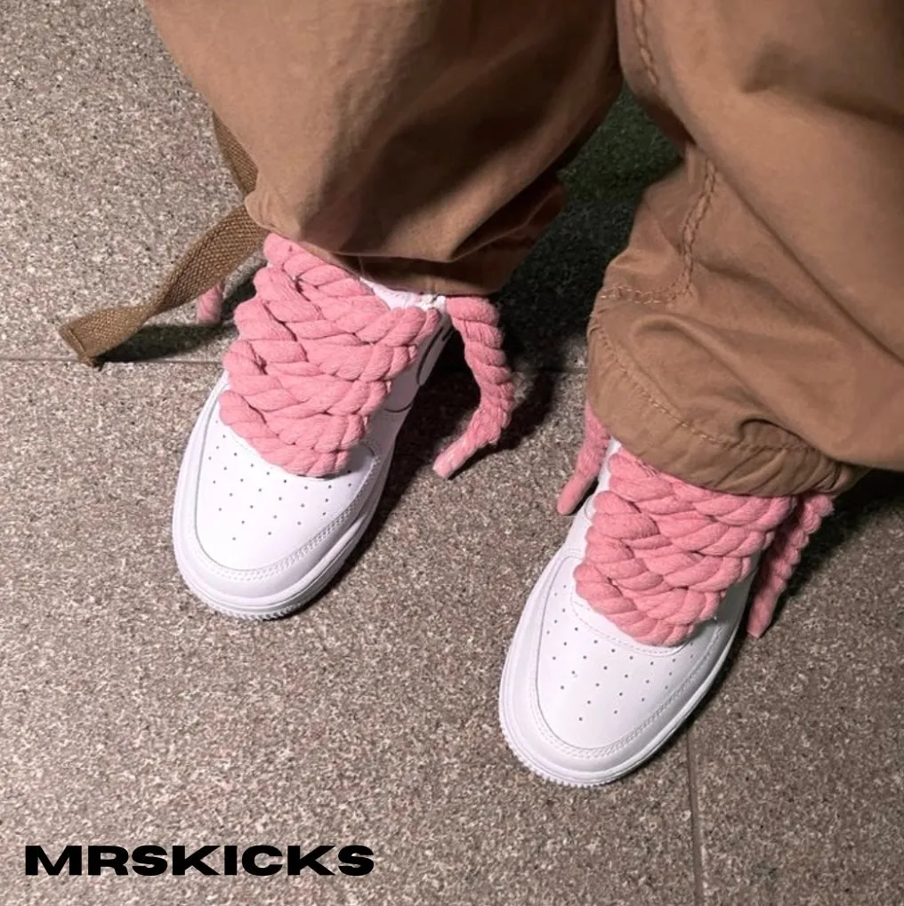 Custom Pink Rope Airforce 1 Comfort arch