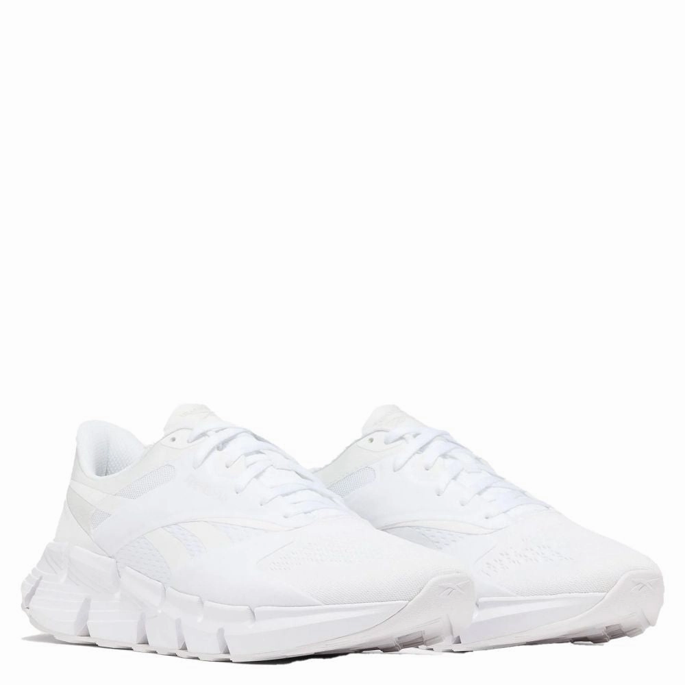 construction Rubber Sole Reebok Women's Zig Dynamica 5 in Cloud White/Cloud White/Pure Grey