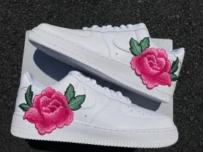 Air Force 1 07 Low 2.0 Pink Rose Flower Floral Custom Shoes All Sizes AF1 Sneakers Comfort arch