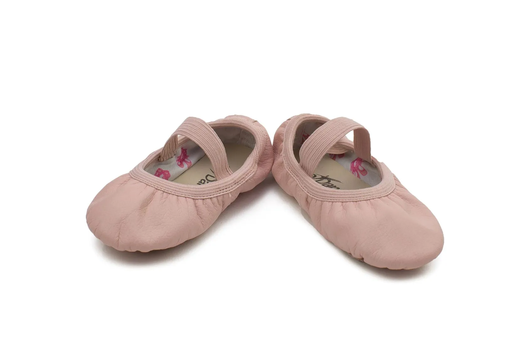 Bella Jr. -- Children's Economy Leather Full Sole Ballet -- Pink Night Out