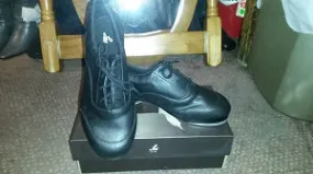 Easy Walking Gentle Style Oxfords Billie -- Unisex Double Sole Tap Oxford -- Black