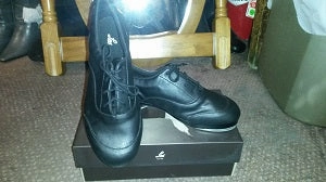 Trendy Handcrafted Oxfords Billie -- Unisex Double Sole Tap Oxford -- Black