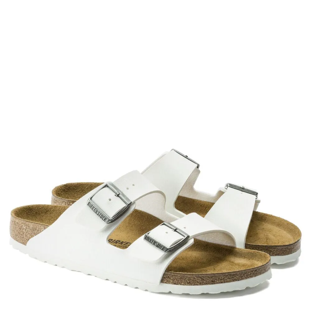 ReflectiveDetails Birkenstock Arizona Birko-Flor in White Torsion Rigidity
