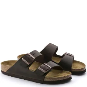 Birkenstock Arizona Oiled Leather in Habana Rebound Technology Regular Walk