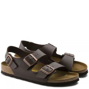 Birkenstock Milano Birko-Flor in Dark Brown Waterproof Material Cozy Motion Fast Flow