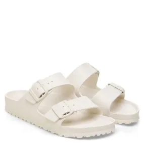 Sun Safe Birkenstock Women's Arizona EVA in Eggshell Relaxed and stylish