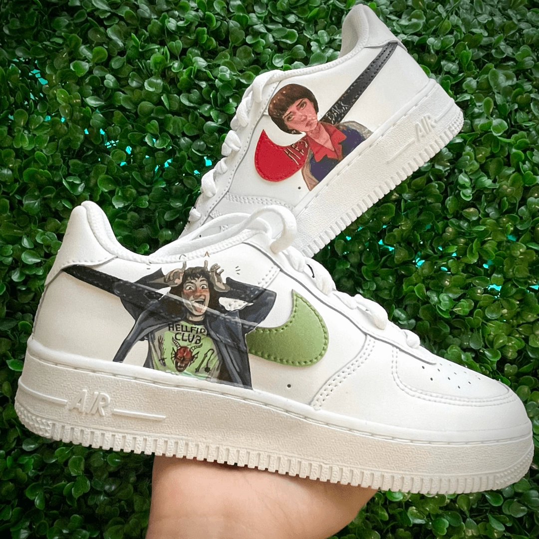 Custom Stranger Things Airforce 1 Comfort Shank Sail Vibe