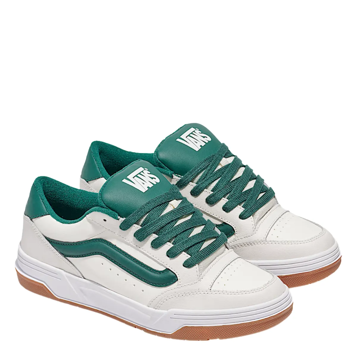 Vans Men's Hylane in White/Green Padded Tongue