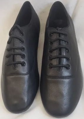 1.5" Giorgio -- Men's Split Sole Latin Ballroom Oxford -- Black Cactus Cool