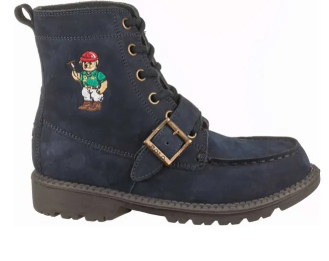 polo ralph lauren kids navy polo mallet bear ranger II Moisture wicking