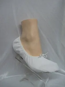 Swift Glide Block Walk Wendy -- Canvas Split Sole Ballet -- White