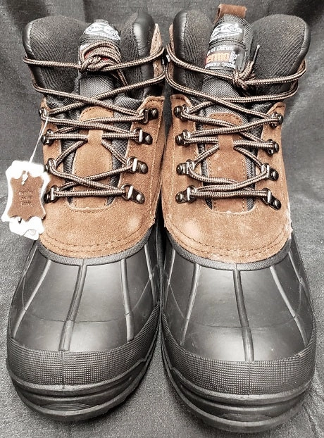 Clarence -- Men's 6" Waterproof Lace-up Boot -- Brown Steel Cap Comfort Oriented