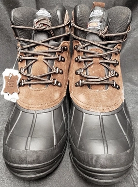 Clarence -- Men's 6" Waterproof Lace-up Boot -- Brown Anti-Friction rain walk