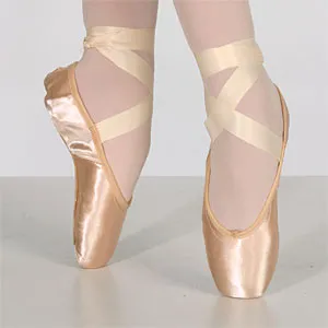 Classic -- Pointe Shoe -- European Pink SatIn Stretchable Soft Lining