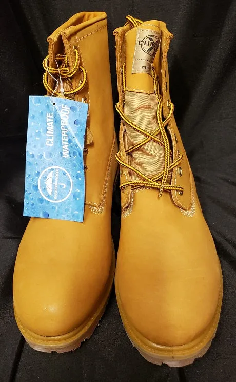 Sporty Vibe Marshall -- Men's 8" Insulated Waterproof Work Boot -- Wheat Nubuck