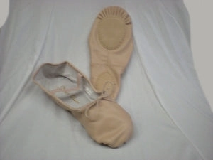 Sage -- Women's Leather Split Sole Ballet -- Pink Kick Power Dock Easy