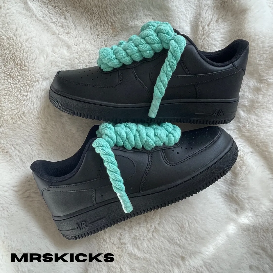 Custom Teal Rope Airforce 1 Work Ready Garden Mood