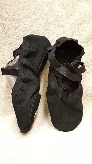 Synchrony Men's Canvas -- Split Sole Ballet -- Black Comfortable Design