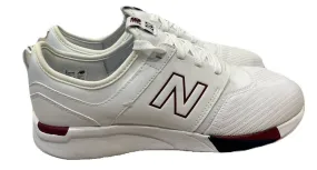 Modern Bold Queen Fit New Balance 247 Big Kids White/Burgundy Sneakers KL247T3G