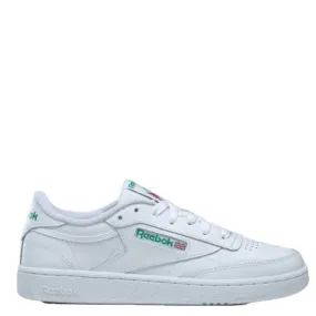 Reebok Women's Club C 85 in White/Glen Green Soft Land