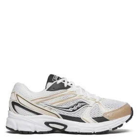 Saucony Women's Ride Millennium in White/Gold/Black Star Walk Joint Care
