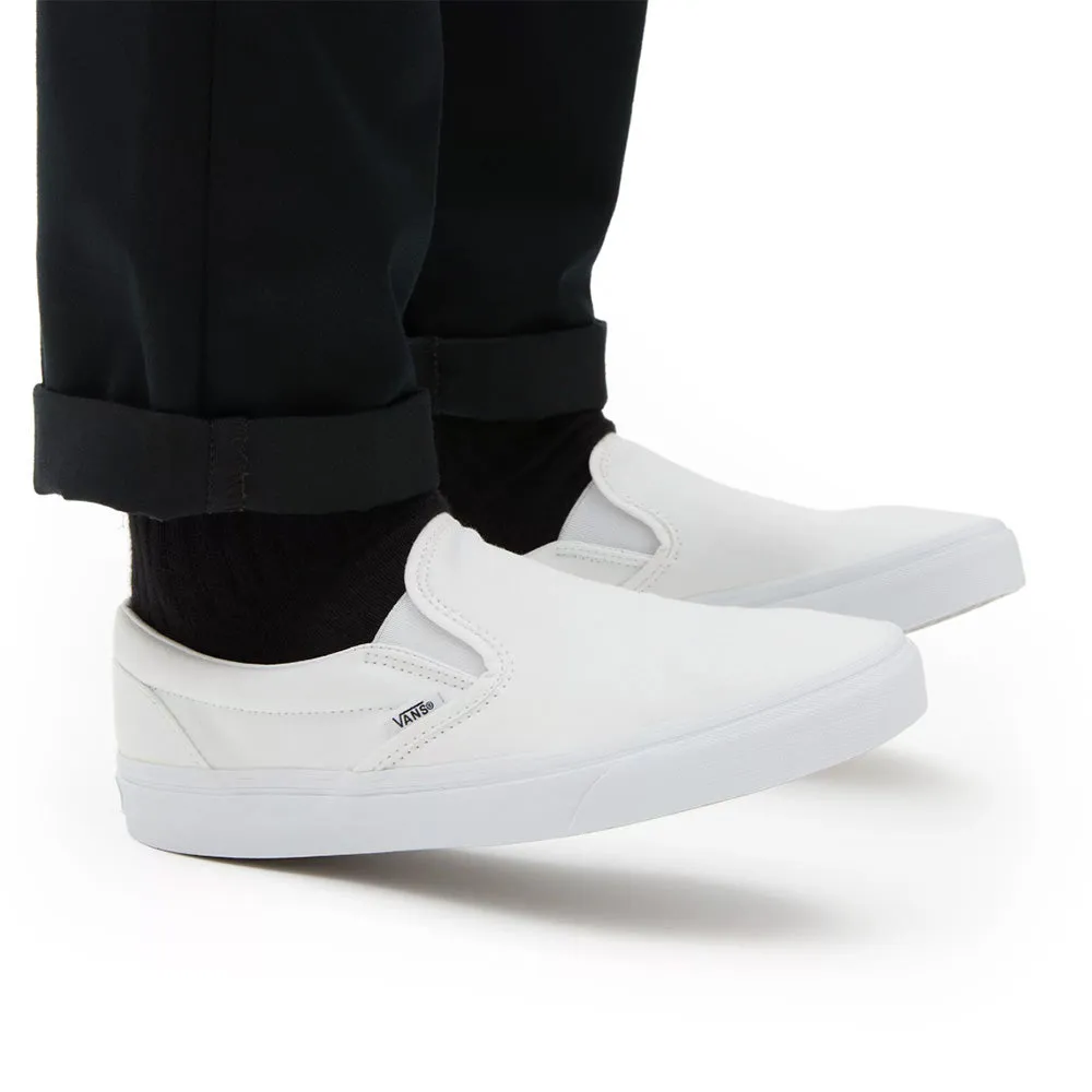 Lace Tie Comfort Walk Vans Slip-On in True White